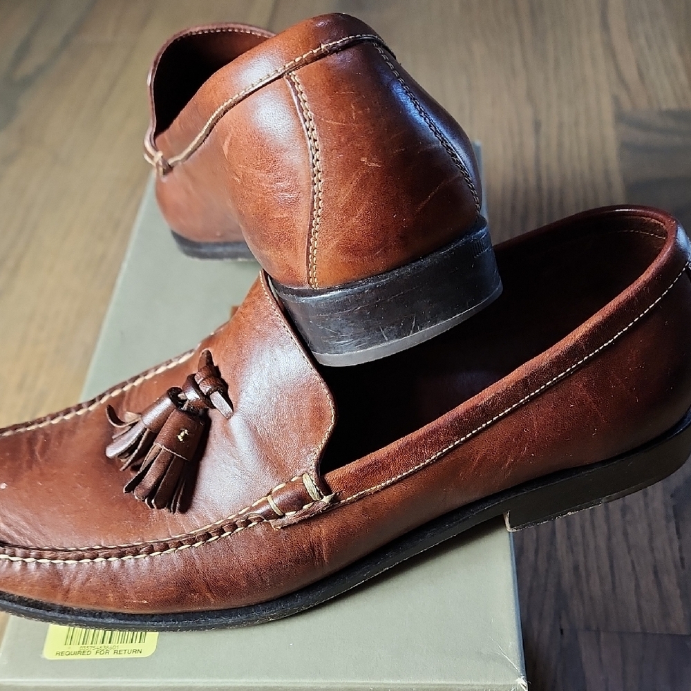 Cole Haan Tan Leather Women's Loafers - Picture 3 of 8